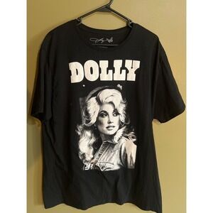 Dolly Parton black T shirt XL
